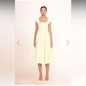 STAUD SHORT SLEEVE WELLS DRESS SUNRAY
